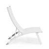 Poltrona Lounge reclinabile Taylor struttura in alluminio, da 53 x 166.5 x 90 cm