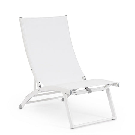 Poltrona Lounge reclinabile "Taylor" struttura in alluminio, da 53 x 166.5 x 90 cm