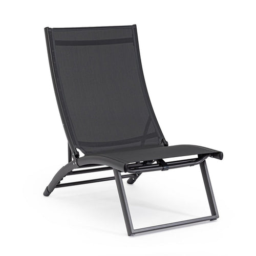 Poltrona Lounge reclinabile Taylor struttura in alluminio, da 53 x 166.5 x 90 cm