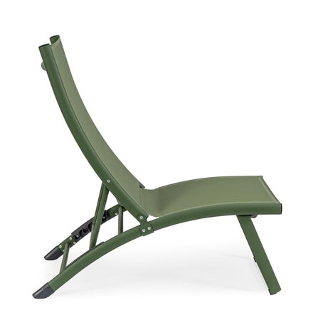 Poltrona Lounge reclinabile "Taylor" struttura in alluminio, da 53 x 166.5 x 90 cm