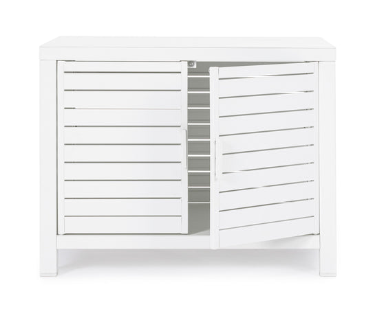 Modulo piano cucina da esterno "Trinidad" struttura in alluminio con 2 ante 90 cm