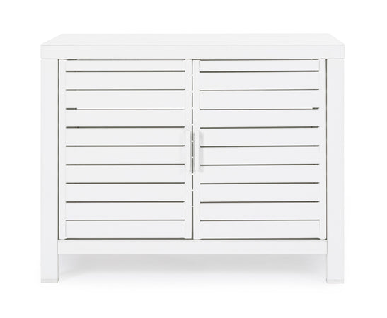 Modulo piano cucina da esterno "Trinidad" struttura in alluminio con 2 ante 90 cm