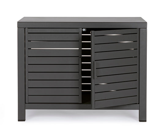 Modulo piano cucina da esterno "Trinidad" struttura in alluminio con 2 ante 90 cm