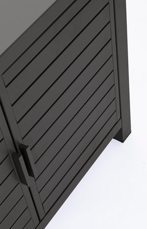 Modulo piano cucina da esterno "Trinidad" struttura in alluminio con 2 ante 90 cm