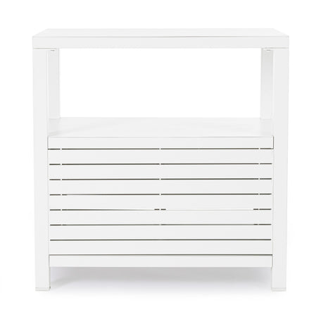 Modulo piano cucina da esterno "Trinidad" struttura in alluminio con 2 ante 2 ripiani 90 cm