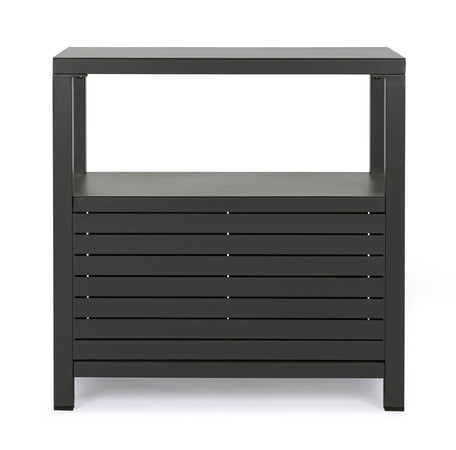 Modulo piano cucina da esterno "Trinidad" struttura in alluminio con 2 ante 2 ripiani 90 cm