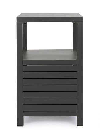 Modulo piano cucina da esterno "Trinidad" struttura in alluminio con 2 ante 2 ripiani 90 cm