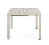 Tavolo in alluminio quadrato allungabile Kiplin 149 X 97/149 cm