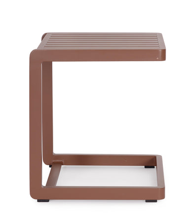 Tavolino da caffe "Konnor " per lettino da esterno e giardino 40 cm in alluminio