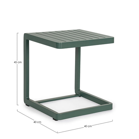 Tavolino da caffe "Konnor " per lettino da esterno e giardino 40 cm in alluminio