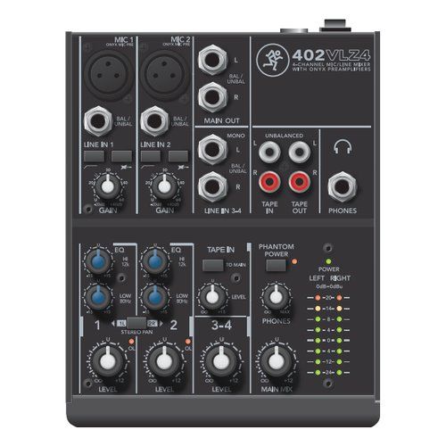 Mixer disc jockey vlz4 series 4 canali black 402vlz4