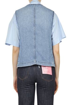 ALESSIA SANTI Alessia Santi - Gilet - 450162 - Denim da donna