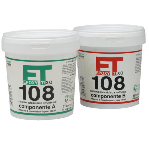 Sistema epossidico ET108 5kg (2778g A + 2222g B)