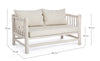 Divano Sahel per interno, Rami Di Teak Con Finitura Naturale 140 x 75 x 80 h cm