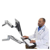 Lx sit-stand keyboard arm, polished - 45-354-026
