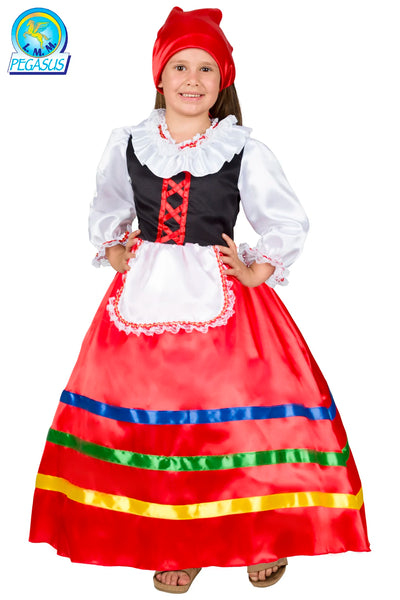 COSTUME CARNEVALE TARANTELLA PICCOLA - PEGASUS 0709