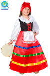 COSTUME CARNEVALE TARANTELLA PICCOLA - PEGASUS 0709