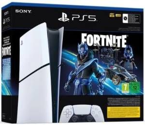 Ps5 console 1tb digital slim white cobalt star fortnite bundle ita - 1000045171