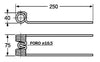 Dente ranghinatore adattabile Ima la Rocca E Sama filo 5,8 lunghezza 250