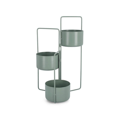 Porta piante Keyra 3 piani in acciaio per interni ed esterni