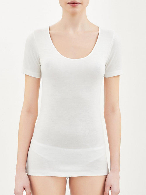 Ragno Maglia Mezze Maniche Invernale Sintonia Lana Cotone da Donna 072457 S18 - Passarelli Biancheria