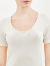 Ragno Maglia Intima a Maniche Corte in Pura Lana da Donna 073097 S27 - Passarelli Biancheria