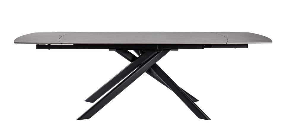 Tavolo allungabile "Joakim" in grés porcellanato e legno mango 160-240x90