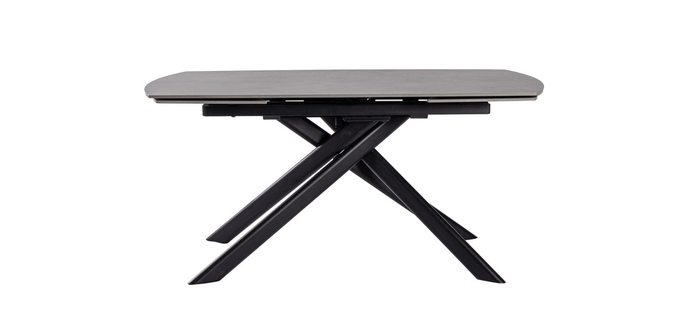 Tavolo allungabile "Joakim" in grés porcellanato e legno mango 160-240x90