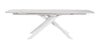 Tavolo allungabile Joakim in grés porcellanato e legno mango 160-240x90