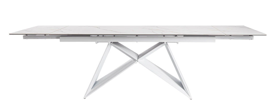 Tavolo allungabile "Aliisa" in mdf e vetro temperato 180-260x90