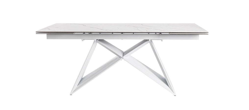 Tavolo allungabile "Aliisa" in mdf e vetro temperato 180-260x90