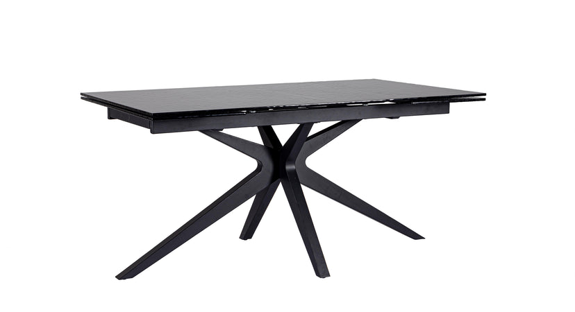 Tavolo allungabile "Aira" in vetro e mdf 160-240x90
