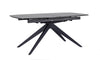 Tavolo allungabile Anja in vetro e legno d'abete 180-240x90