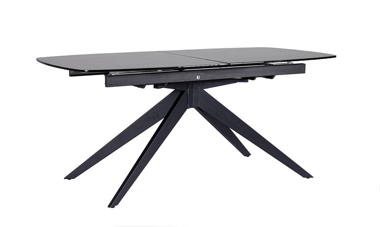 Tavolo allungabile "Anja" in vetro e legno d'abete 180-240x90