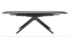 Tavolo allungabile Anja in vetro e legno d'abete 180-240x90