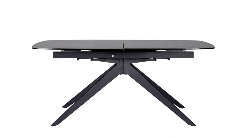 Tavolo allungabile "Anja" in vetro e legno d'abete 180-240x90