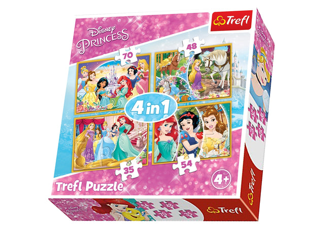 Trefl Puzzle 4 in 1 Principesse Disney,Frozen 2,Spiderman