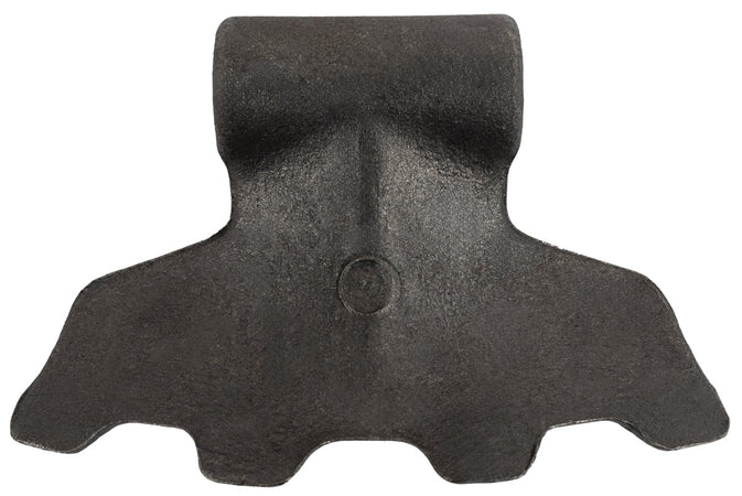 Mazza trincia dentata 155x85mm attacco 70mm e foro 16,5mm