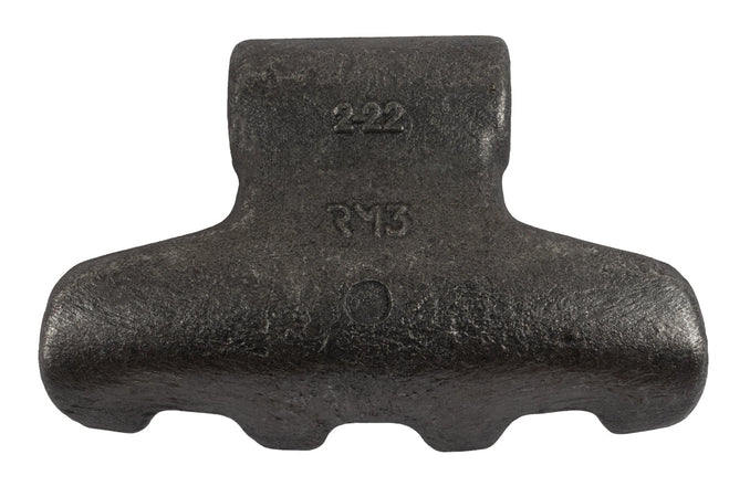 Mazza trincia dentata 155x85mm attacco 70mm e foro 16,5mm