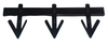 BOLIS ITALIA - APPENDIABITI ROBIN HOOD DA 3 POSTI - IN METALLO VERNICIATO NERO **