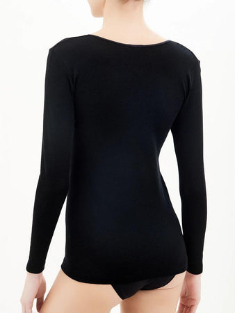 Ragno Maglia Intima da Donna Manica Lunga Merino Seta 074029 S40 - Passarelli Biancheria