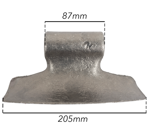 Mazza trincia larghezza 205mm attacco 87mm lunghezza 87mm