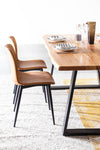 Tavolo Artur rettangolare, con gambe, in legno di acacia da 200 x 95 cm