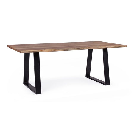 Tavolo Artur rettangolare, con gambe, in legno di acacia da 200 x 95 cm