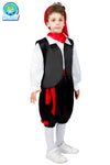 COSTUME CARNEVALE TARANTELLA BAMBINO BABY DA 3 A 6 ANNI - PEGASUS 0746