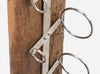 Porta bottiglie Rafter in acciaio e ganci di legno riciclato h 101 cm