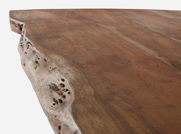 Tavolo Arkansas rettangolare, con gambe, in legno d'acacia da 220 cm