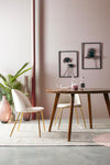 Tavolo Sylvester rotondo, con gambe, in legno di mango, stile vintage da Ø 120 cm