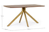 Tavolo Sherman rettangolare, con gambe, in legno di mango, stile vintage da 150 cm