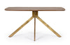 Tavolo Sherman rettangolare, con gambe, in legno di mango, stile vintage da 150 cm